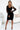Numoco 343-2 Elegant velor dress with tulle sleeves - black-1
