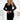 Numoco 343-2 Elegant velor dress with tulle sleeves - black-0