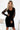 Numoco 343-2 Elegant velor dress with tulle sleeves - black-3