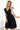 Numoco 348-10 SCARLETT flared dress with a neckline - black with glitter-3