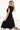 Numoco 348-10 SCARLETT flared dress with a neckline - black with glitter-2