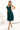 Numoco 348-11 SCARLETT - flared dress with a neckline - green-1