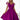 Numoco 348-8 SCARLETT flared dress with a neckline - fuchsia with glitter-0