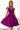 Numoco 348-8 SCARLETT flared dress with a neckline - fuchsia with glitter-0