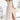 Numoco 362-8 JUSTINE Long dress with a neckline and a tie at the back - beige with glitter-0