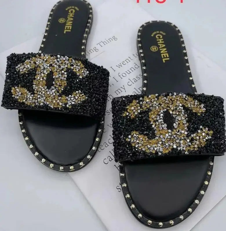 Chanel Design Flat Sandals