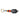 Key Chain Rectangle | Black Synthetic Amber & Assorted Beads-0