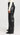 Layla Women's Real Leather Wide Leg Pants Black-2
