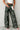 Green Camo Denim Cargo Wide Leg Pants - Street Rider Apparel