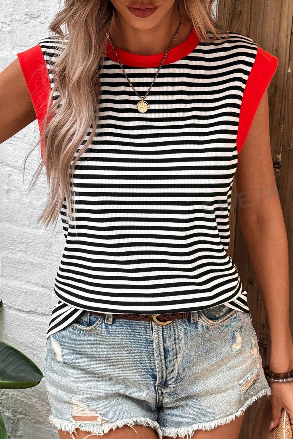 Zebra Edge Tank Top-0