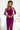 Numoco 404-9 Shiny dress with a neckline and a slit on the leg - fuchsia with glitter-1