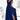 Numoco 405-5 ELENA Long dress with a neckline and ties on the shoulders - navy blue with glitter-0