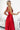 Numoco 419-1 PERLA satin long dress with a neckline on the back - red-3