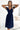 Numoco 425-8 MATILDE Dress with a neckline and short sleeves - navy blue with glitter-1