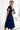 Numoco 425-8 MATILDE Dress with a neckline and short sleeves - navy blue with glitter-2