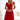 Numoco 425-9 MATILDE Dress with a neckline and short sleeves - red with glitter-0