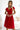 Numoco 425-9 MATILDE Dress with a neckline and short sleeves - red with glitter-0