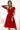 Numoco 425-9 MATILDE Dress with a neckline and short sleeves - red with glitter-3