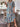 Printed Tie Neck Flounce Sleeve Midi Dress - Street Rider Apparel
