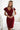 Numoco 479-7 NINA elegant dress with envelope neckline, sleeve and belt - burgundy color-3