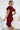 Numoco 479-7 NINA elegant dress with envelope neckline, sleeve and belt - burgundy color-2