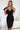Numoco 479-9 NINA elegant dress with envelope neckline, sleeve and belt - black-1