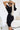 Numoco 479-9 NINA elegant dress with envelope neckline, sleeve and belt - black-2