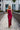 Numoco 483-5 DIANE satin long dress with a leg slit - raspberry color-3