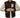 Mens B Logo Varsity Flight Bomber Brown Wool Jacket Trevor-3