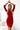 Numoco 529-3 ELEONORA classic dress with a cutout on the back - red with glitter-3