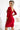 Numoco 529-3 ELEONORA classic dress with a cutout on the back - red with glitter-2