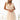 Numoco Basic 541-3 CELESTINA Elegant tulle dress with a neckline and bow - beige-0
