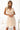 Numoco Basic 541-3 CELESTINA Elegant tulle dress with a neckline and bow - beige-0