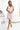 Numoco 544-1  Wrap dress with frills - peach flowers-1