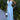 Numoco Basic 546-2 Pleated dress with a wide belt and neckline - light blue-0