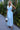 Numoco Basic 546-2 Pleated dress with a wide belt and neckline - light blue-0