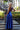 Numoco 547-2 PERLA satin long dress with an exclusive neckline on the back - blue-1