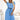 Numoco Basic 548-2 Pleated midi dress with a black belt - light blue-0