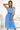 Numoco Basic 548-2 Pleated midi dress with a black belt - light blue-0