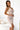 Numoco 555-1 Elegant midi dress with a neckline and a leg slit - beige-3