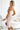 Numoco 555-1 Elegant midi dress with a neckline and a leg slit - beige-2