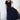 Numoco Basic 562-1 NASTIA Long dress with neckline and short sleeves - navy blue-0