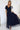 Numoco Basic 562-1 NASTIA Long dress with neckline and short sleeves - navy blue-0