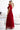Numoco Basic 562-2 NASTIA Long dress with neckline and short sleeves - burgundy-2
