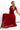 Numoco Basic 562-2 NASTIA Long dress with neckline and short sleeves - burgundy-3