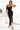 Numoco Basic 563-2 COSIMA Shiny and elegant draped dress - black-0