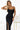 Numoco Basic 563-2 COSIMA Shiny and elegant draped dress - black-3