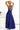 Numoco 566-1 PERLA Long shimmering gown with unique back tie - navy blue-1