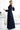 Numoco 572-1 NELA shiny long gown with neckline and long sleeves - navy blue-2