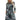 Numoco 576-1 A-line sweater dress with a belt - olive with a black and beige pattern-0
